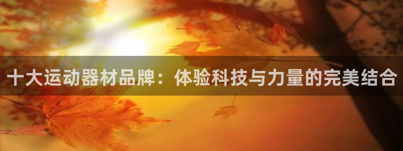 凯捷体育娱乐40996：十大运动器材品牌：体验科技与