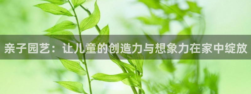 凯捷体育平台是正规平台吗：亲子园艺：让儿童的创造力与想象力在